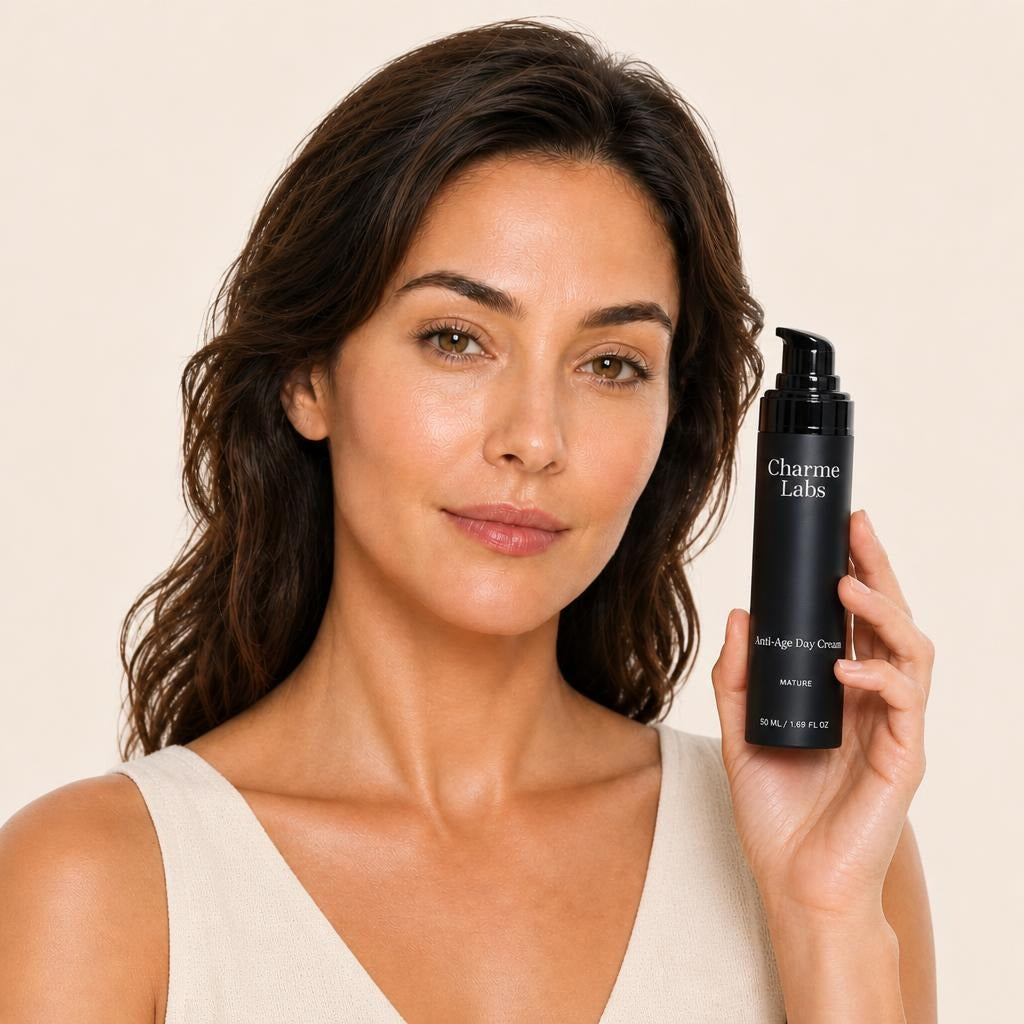 anti-age-day-cream-1 held by model