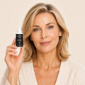 brightening-eye-cream held by model