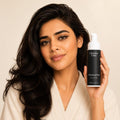 cleansing-foam held by model