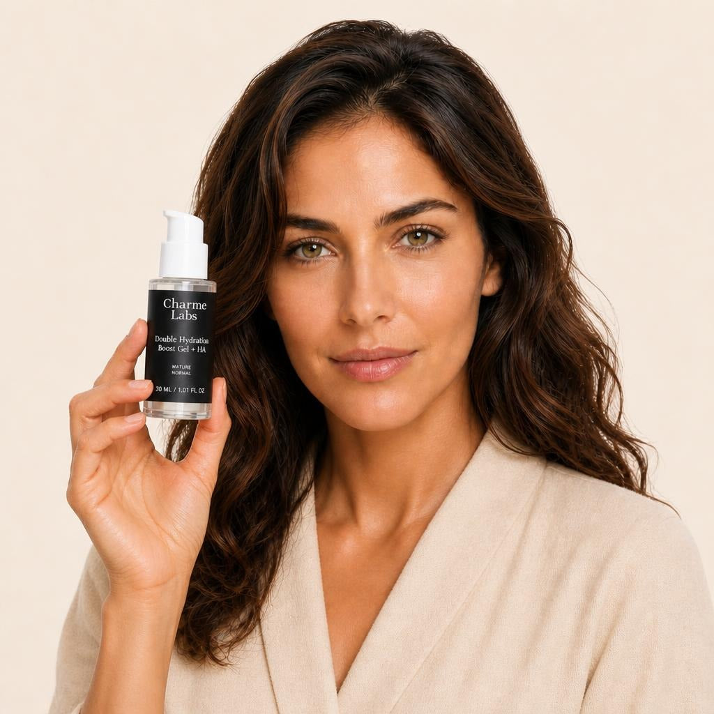 double-hydration-boost-gel-ha held by model