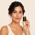 natural-retinol-alternative-oil-serum held by model