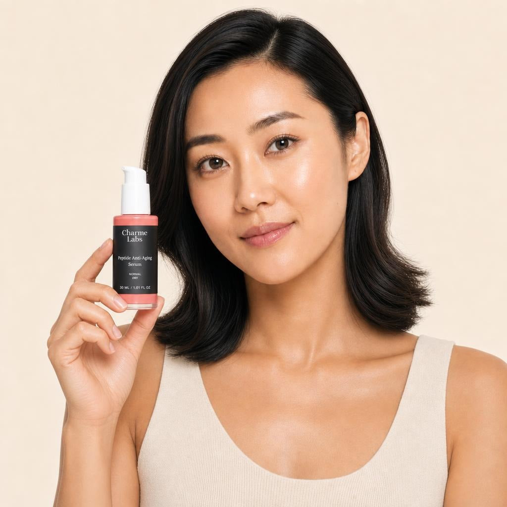peptide-anti-aging-serum held by model