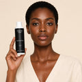 purifying-toner held by model